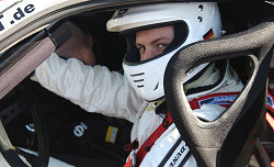 Kevin Warum im Cockpit